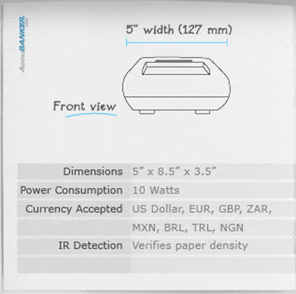 Pro Authenticator Multi Currency UV Detector with MG   IR   Image   Spectrum   Length - Accubanker D580 Online Hot Sale