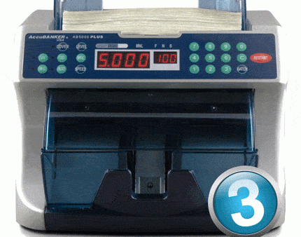 Professional Bill Counter with UV and MG Detection - Accubanker AB5000 PLUS For Cheap