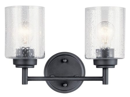 Winslow 13 in 2 Lights Vanity Light Black finish Sale