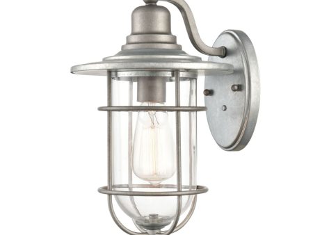 14 In. Outdoor Barn Light Grey finish For Sale