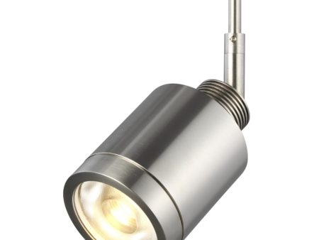 3 In. Stem Tellium LED Monorail Head 13W 3000K 750 Lumens Satin Nickel finish For Cheap