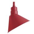 R series 12 In. Satin Red Outdoor Angle Shade with 3 4 In. Fitter Hot on Sale