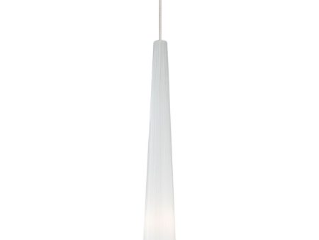 Zenith 3 in. LED Pendant Light FJ 300 Lumens White Glass Nickel Finish Online