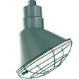 R series 10 In. Satin Green Outdoor Angle Shade with 3 4 In. Fitter For Discount