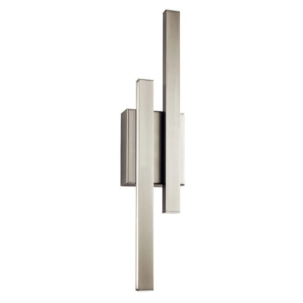 Idril 22  2-Lights LED Wall Sconce, Brushed Nickel Finish Discount