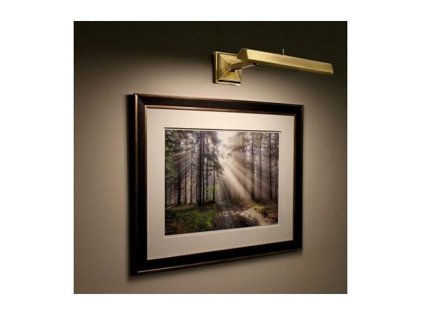 Hemmingway 14 in. Rotating LED Picture Light 2700K Brass Finish Online now