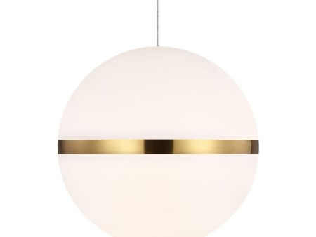 Hanea LED pendant light 290 lumens 3000K monorail brass finish Cheap