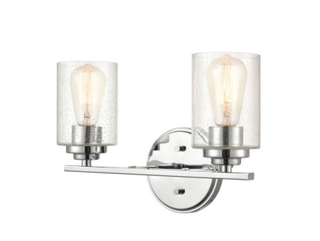 14 in. Vanity Light 2 Lights Chrome Finish Fashion