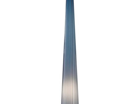 Zenith 4 in. LED Pendant Light MO 6W 258 Lumens 3000K Steel Blue Glass Nickel Finish For Sale