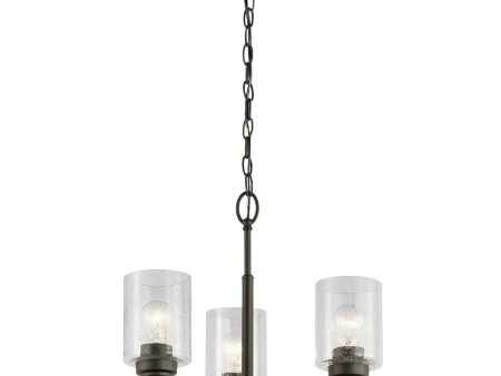 Winslow 18  3-Light Chandelier, Olde Bronze Finish Cheap