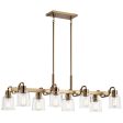 Aivian 42 in. 8 Lights Chandelier Brass Finish Online