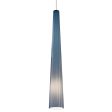 Zenith 4 in. LED Pendant Light MP 300 Lumens Steel Blue Glass Chrome Finish Cheap