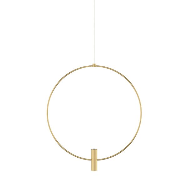 Layla LED pendant light 219 lumens 3000K monorail brass finish Online