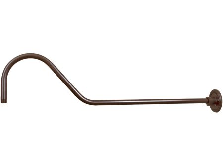 R Series 41 in. Goose Neck for Wall Mount Architectural Bronze Finish Online now