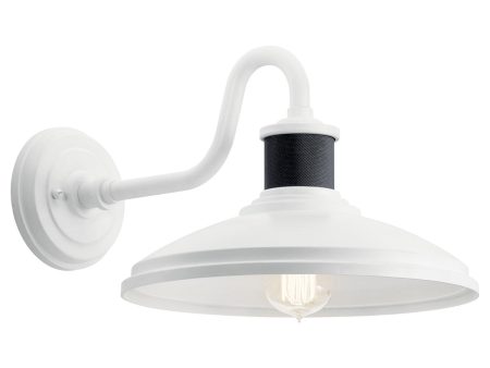 Allenbury 12 in. Outdoor Barn Light White Finish Online