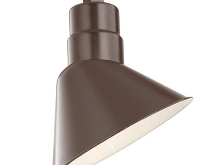 R series 12 In. Architectural Bronze Outdoor Angle Shade with 3 4 In. Fitter on Sale