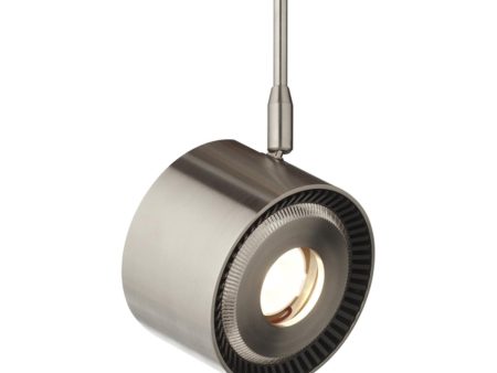 12 In. Stem Iso LED Monorail Head 16W 3000K 704 Lumens 50-degree Beam Angle Satin Nickel finish Cheap