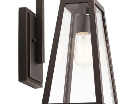 Delison 14 in Outdoor Wall Sconce Rubbed Bronze Finish Online Sale