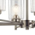 Winslow 45  8-Light Chandelier, Brushed Nickel Finish Discount