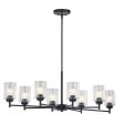 Winslow 45  8-Light Chandelier, Black Finish on Sale