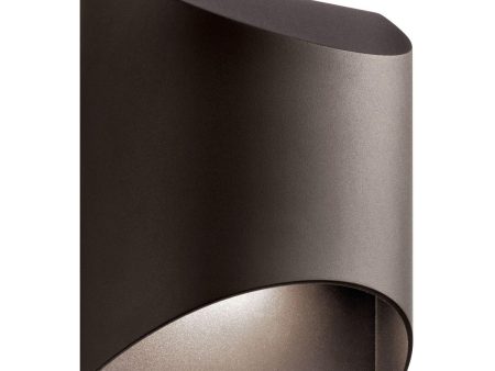 Wesley 8 in. LED Outdoor Wall Light 450 Lumens 3000K Bronze Finish For Cheap