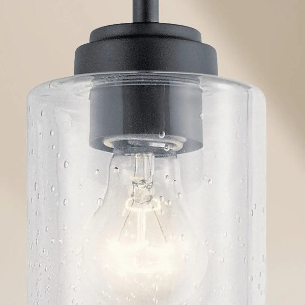 Winslow 8  1-Light Mini Pendant Light, Black Finish Discount