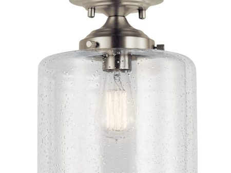 Winslow 11  1-Light Semi-Flush Mount Light, Brushed Nickel Finish Online