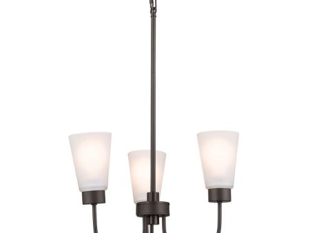 Erma 18 in. 3 Lights Chandelier Old Bronze finish Online Sale