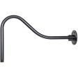 R Series 23 in. Goose Neck for Wall Mount Aluminum Painted Satin Black Finish Online Hot Sale