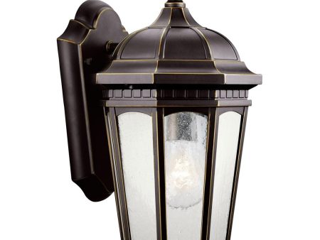 Courtyard 11 in. Outdoor Wall Light Rubbed Bronze Finish For Cheap