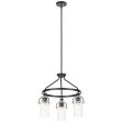 Everett 23 in. 3 Lights Chandelier Black finish Online now