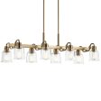 Aivian 42 in. 8 Lights Chandelier Brass Finish Online