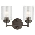 Winslow 13 in 2 Lights Vanity Light Bronze finish Fashion