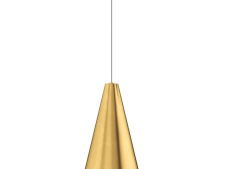 Joni LED Pendant Light 411 Lumens 3000K MonoRail Brass Finish Supply