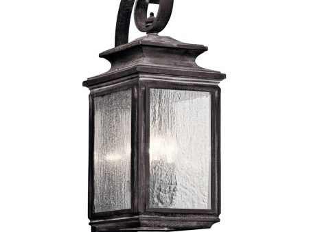 Wiscombe Park 26 in. Outdoor Wall Light Weathered Zinc Finish For Discount