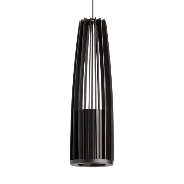 Evo Caged LED Pendant Light 8W 485 Lumens 3000K Monorail Bronze Finish on Sale