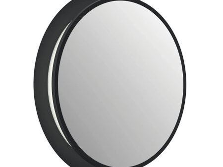 Chennai 30 In. Round LED Wall Mirror Matte Black finish For Discount