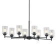 Winslow 45  8-Light Chandelier, Black Finish on Sale