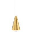 Joni LED Pendant Light 411 Lumens 3000K MonoRail Brass Finish Supply