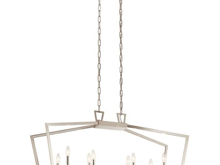 Abbotswell 42 in. 8 Lights Chandelier Polished Nickel Online now