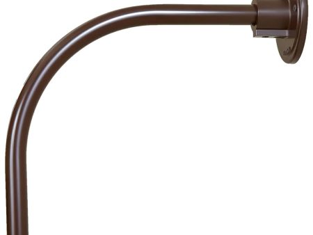 R Series 12 in. Goose Neck for Wall Mount Architectural Bronze Finish For Cheap