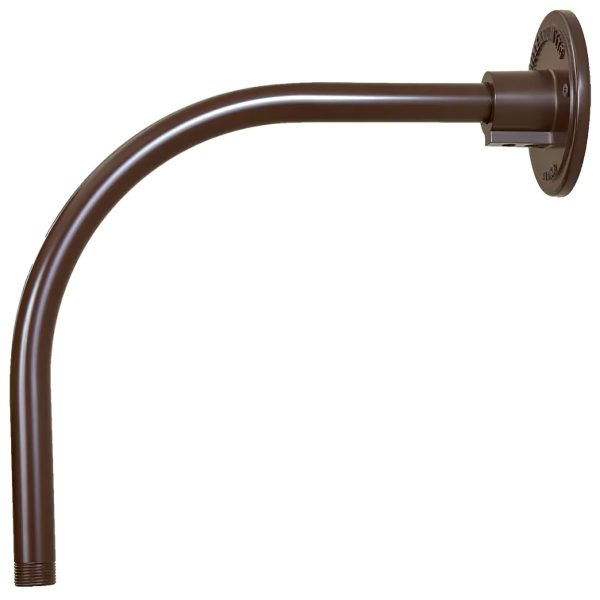 R Series 12 in. Goose Neck for Wall Mount Architectural Bronze Finish For Cheap