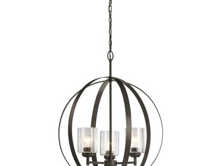 Winslow 31  3-Light Chandelier, Olde Bronze Finish Supply