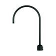 R series Satin Black One Light Post Adapter Supply