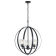 Winslow 31  3-Light Chandelier, Black Finish Sale