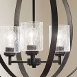 Winslow 31  3-Light Chandelier, Black Finish Sale