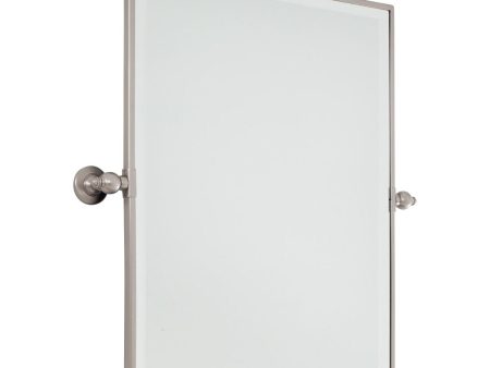 Pivoting Mirrors 29.5 In. X 30.25 In. Bathroom & Vanity Mirror Nickel Finish Online now