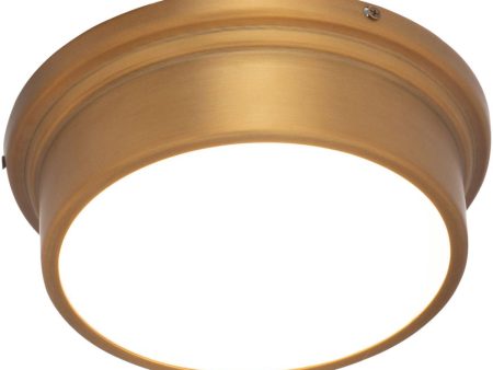 York 8 in. LED Flush Mount Light Brass Finish Cheap