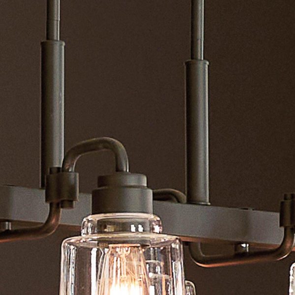 Aivian 42 in. 8 Lights Chandelier Black finish Fashion