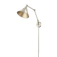 Edward 10 In. Plug In Swing Arm Wall Sconce Modern Gold Finish on Sale